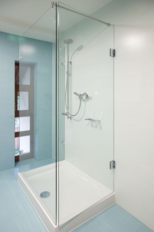 Minimalist Shower with Frameless Glass